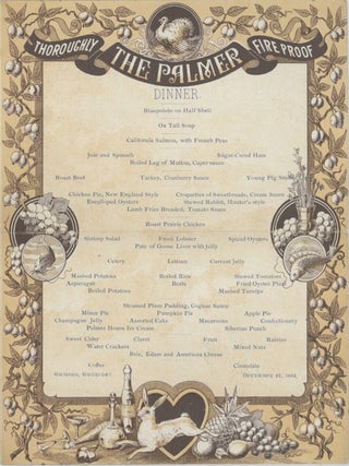 Collection of menus from Chicago's grand hotel.