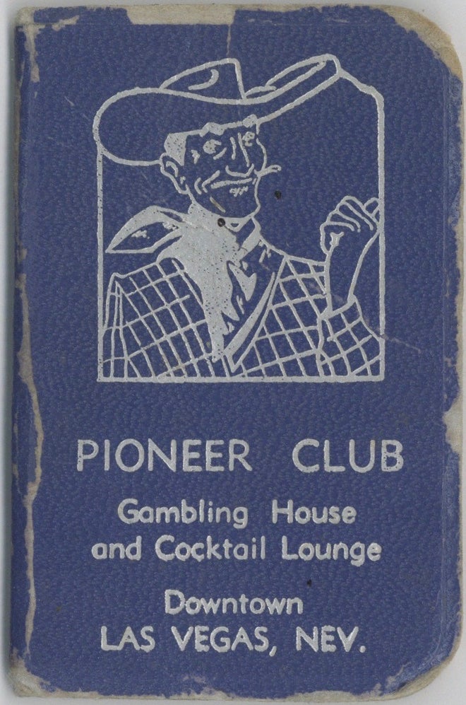 Item #9256 Home Bar Hints [running title]; Pioneer Club, Gambling House and Cocktail Lounge....